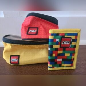 Lego Bundle - Brick Canvas Wallet & 2 Storage Organization Cubes Wallet